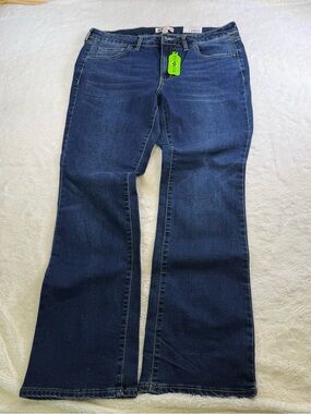 SO Low Rise Bootcut Jeans Juniors Size 17 Superstretch Dark Wash NWT